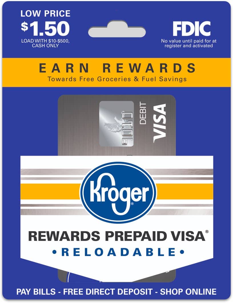 Kroger REWARDS Temporary Visa® Prepaid Debit Card
